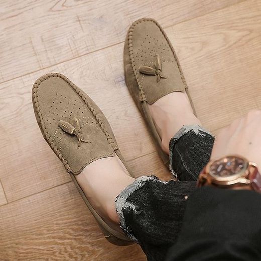 VANHUHU Mocassins Chaussures De Pour Hommes Marron - image 2