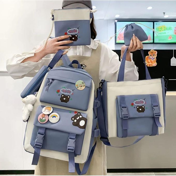 Unbrand Sac à Dos canva, sac à dos 5 pièces de qualité, Sac à dos