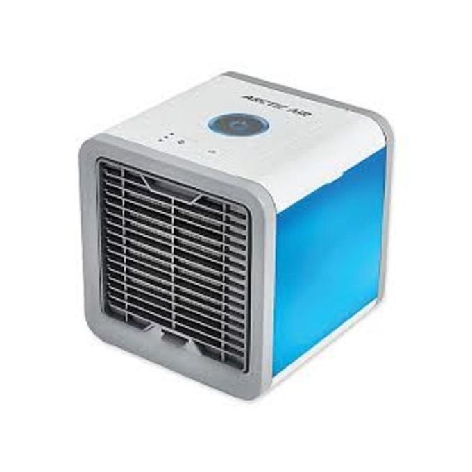 ®Ventilateur Portable, Portable Nuque Rechargeable, 'encolure,  Refroidisseur d'air à Double Tête àVent 3 Vitesses (BLEU)