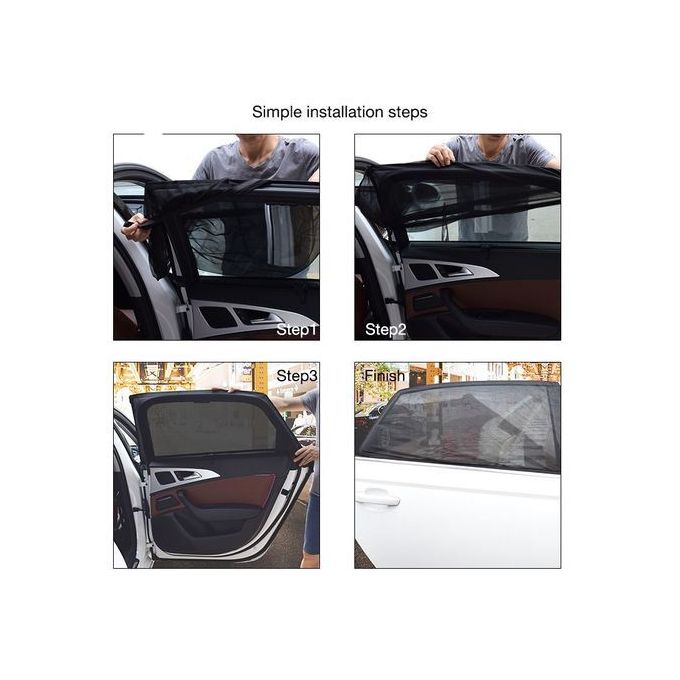 Pare-soleil de fenêtre latérale de voiture, 1 pièce, feuille d'aluminium  universelle, protection UV, visière A deer Left side - Cdiscount Auto