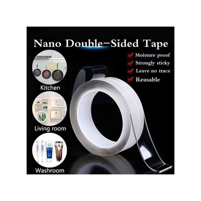 Ruban adhésif Sans Trace Nanomètre lavable Polyvalent Double Face Adhésif  Transparent - Colle et produits de fixation à la Fnac