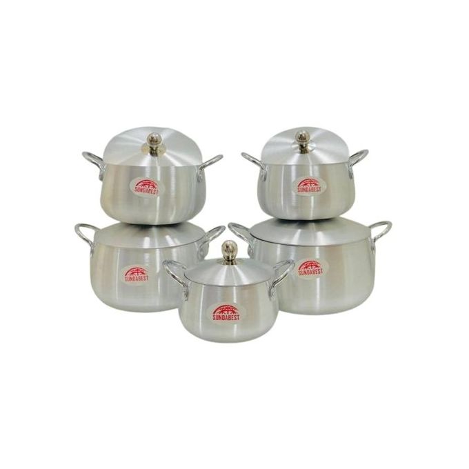 Stainless Ensemble Casserole Aluminium 7Pièces - Prix pas cher