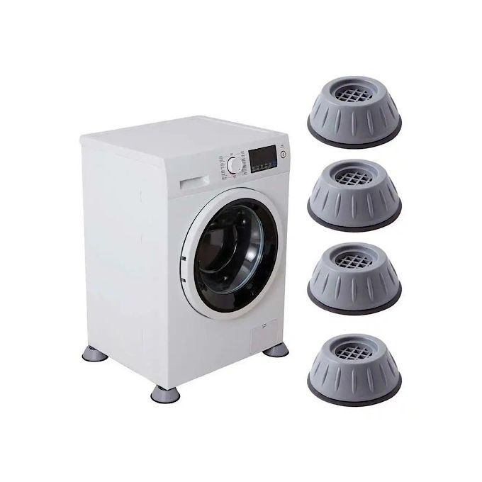 Coussin carré Anti-Vibration, Machine à laver, antichoc, multifonctionnel, tapis  Anti-Vibration, antidérapant, support pour réfrigérateur, 4 pièces