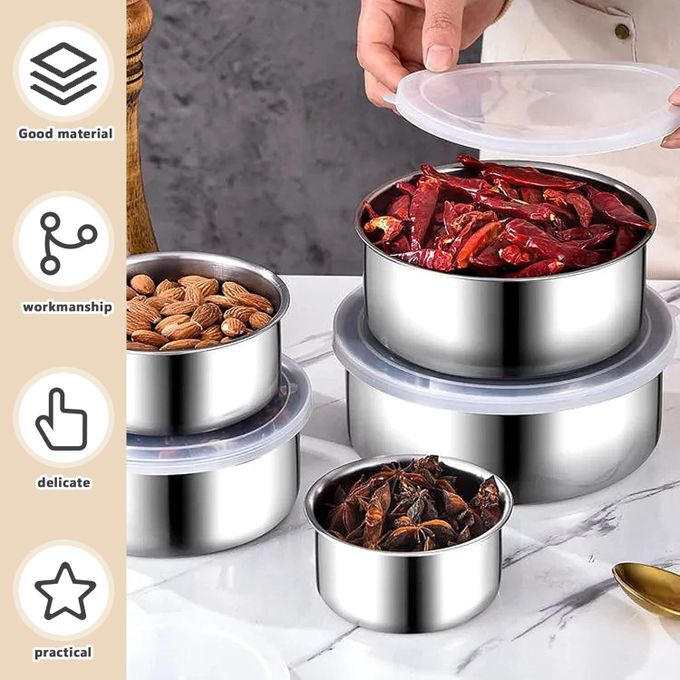 Lot De 4 Boîtes De Conservation Rondes 355 Ml Avec Couvercles Hermétiques - Pour Soupe, Repas - Passent Micro-ondes Et Lave-vaisselle