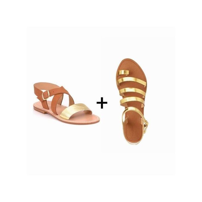 Sandale dorée femme pas clearance cher