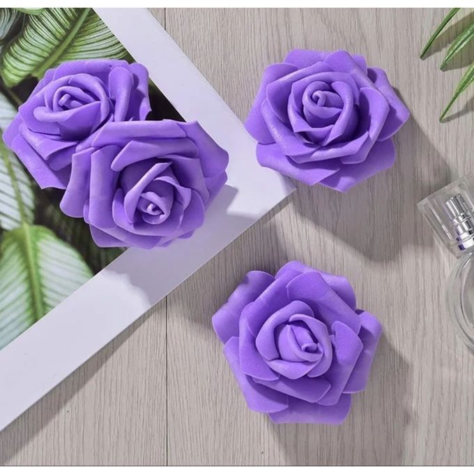 Riaxuebiy Paquet de 2 Artificielles Fleurs Rose Lumineux de