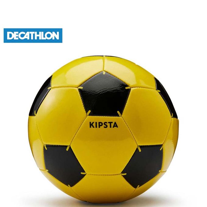 Ballon de football First Kick taille 5 (joueurs de 12 ans et plus) jaune -  Decathlon Cote d'Ivoire