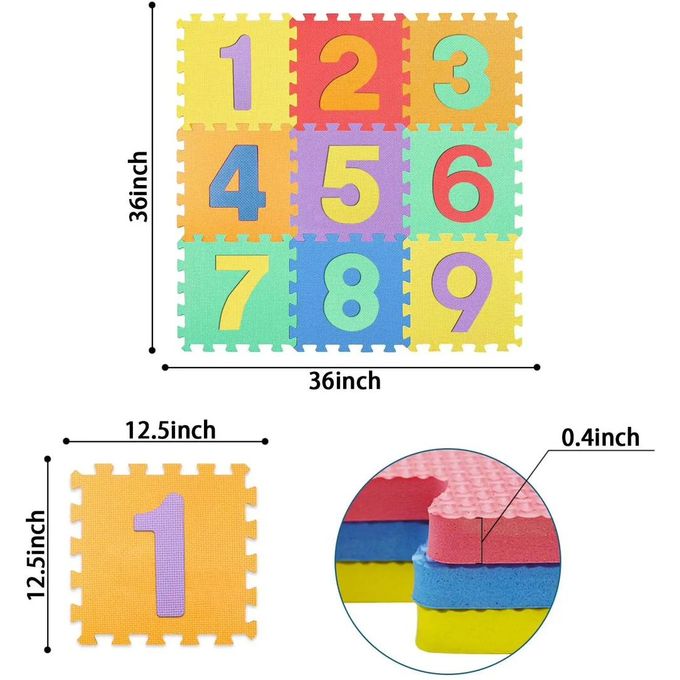 Tapis puzzle 1m20 x 1m20 pour enfant – ToutPositif