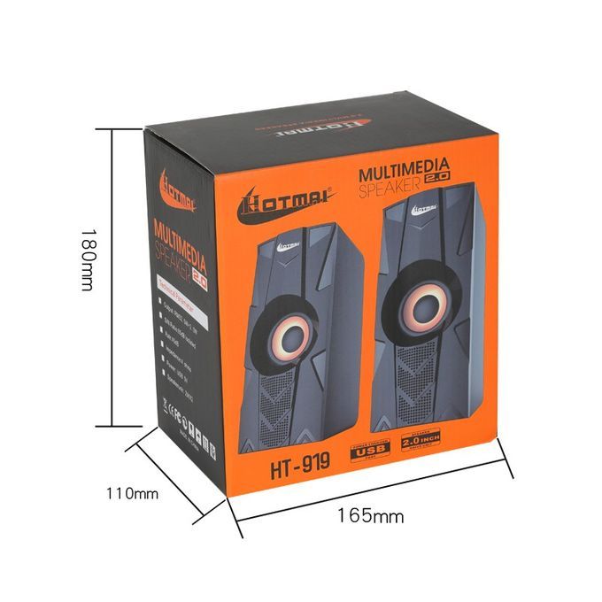 Generic Enceinte Sono pour Ordinateurs avec Son de Bass - 2 Baffles - Prix  pas cher