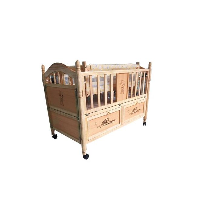 Generic Berceau En Bois Avec Rangement Moustiquaire Table A Langer Marron Prix Pas Cher Jumia Sn
