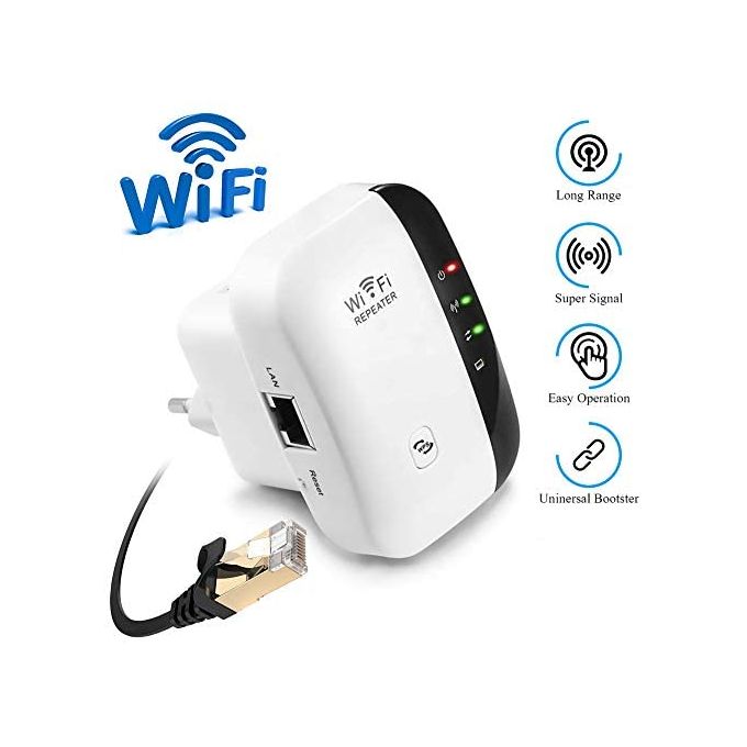 Generic Répéteur / Amplificateur De Signal WiFi 300Mbps - Prix pas