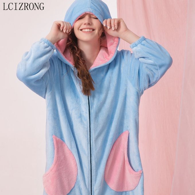 Generic Mode Hiver Flanelle Patchwork Couleur Femmes Longues
