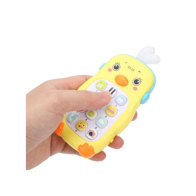 Téléphone portable de simulation de radis de dessin Animé pour bébés filles  et garçons,jouet pour enfants,musique,éducation précoce,machine à histoires,jouet  d'apprentissage bilingue #G