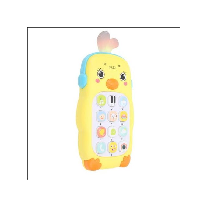 Garosa bébé téléphone portable jouet, bébé téléphone portable jouet  multifonctionnel dessin animé simulé téléphone glisser fixe pour les enfants,  bébé jouet téléphone 