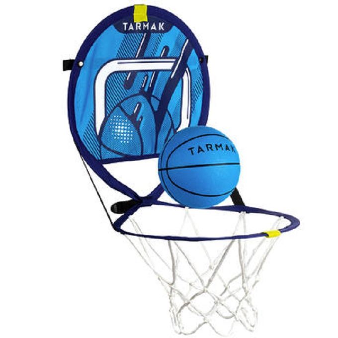 TARMAK Panier de basket transportable avec ballon pour enfant et adulte  HOOP 100 Bleu by decathlon - Prix pas cher