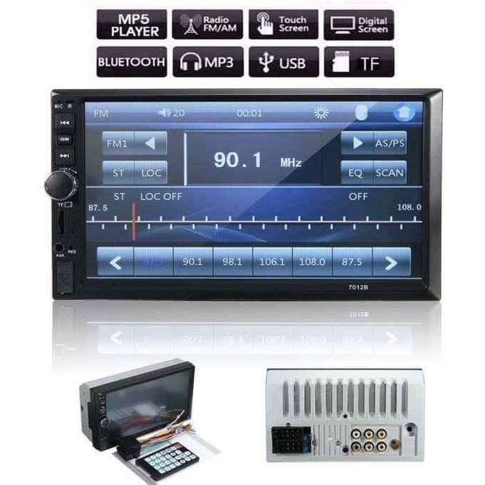 Autoradio multimédia Bluetooth mains libres LCD 7 écran tactile 1080P –  Euroelectronics FR