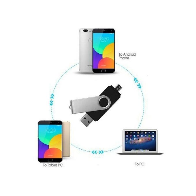 Clé USB Silicon Power OTG X20 Dual Drive Pour Smartphone et PC / 16 Go