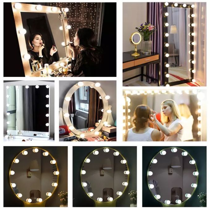 10 Ampoule LED Miroir Vanité Maquillage Miroir Lumières Lampe À LED Kit  Lentille Phare Ampoule LED Kit Maquillage À Réaliser Soi Même Lampe Lumière  Du 16,18 €