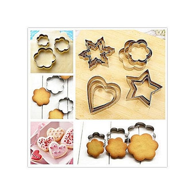 Generic Moules Gâteau - Lot de 12 Pièces - 4 Formes Différentes - Prix