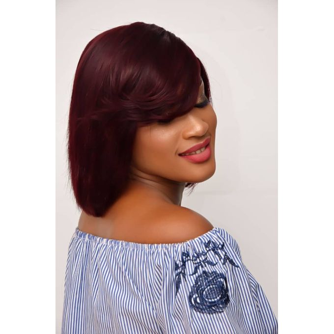 perruques cheveux naturels bordeaux