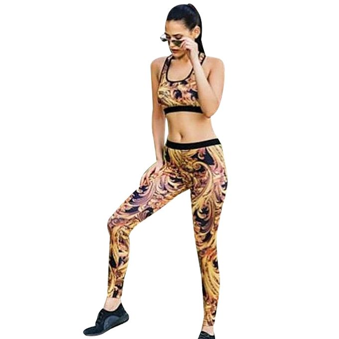 Tenue De Sport Femme De Couleur Multicolore Disponible En M Et En L