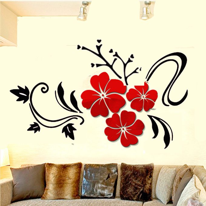 Porte Avec Des Fleurs, Décoration Murale En Tissu Pour La Chambre À Coucher  Le Salon Le Dortoir, 150 Cm X 110 Cm, Rouge Brun[H1567] - Cdiscount Maison