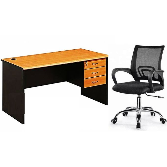 Generic Ensemble Table de Bureau 14CM + Chaise Fauteuil Noir Prix pas cher Jumia SN