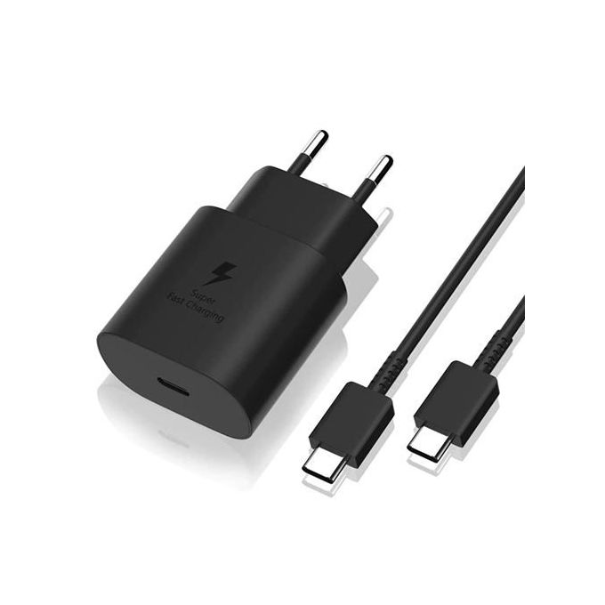Chargeur rapide avec câble de charge USB-C, Qualcomm®, 19,5 W, 1,5 m, blan