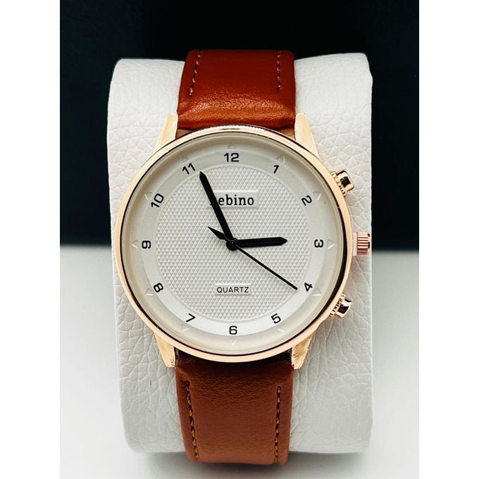 Montre Homme Bracelet Marron M. JOHN