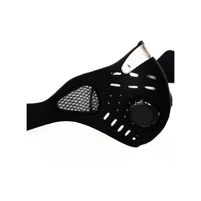 Masque de néoprène de bouche et nez pour vélo motard et skieur noir