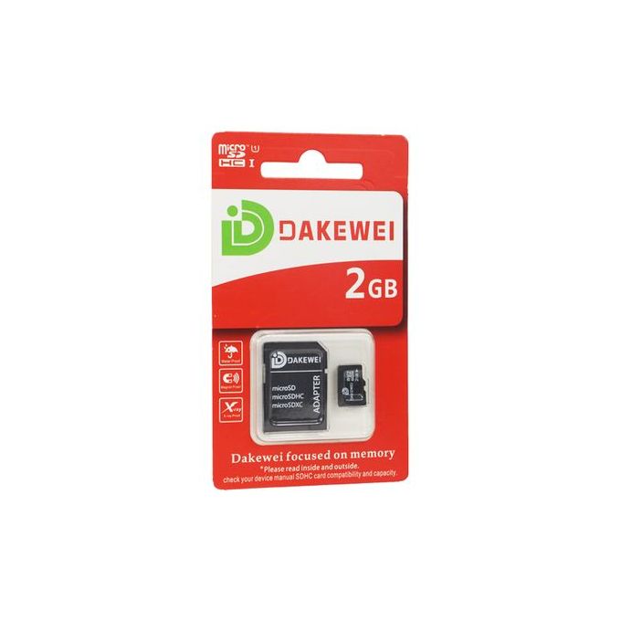 Carte mémoire MicroSD 2 Go - Carte mémoire micro SD - Achat & prix