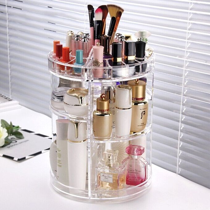 Generic Organisateur de maquillage / rangement cosmétique rotatif à 360° Prix pas cher Jumia SN