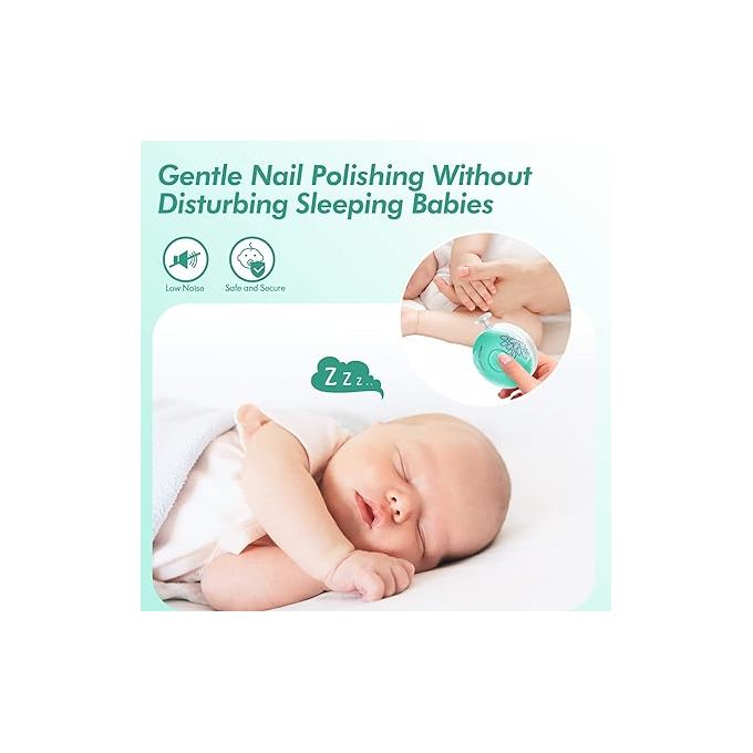 Generic Lime à ongles électrique pour bébé avec six têtes de broyage  interchangeables - Prix pas cher