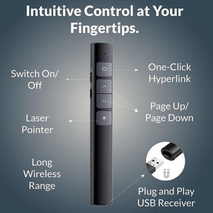 Generic Télécommande de présentation sans fil USB 2,4 GHz