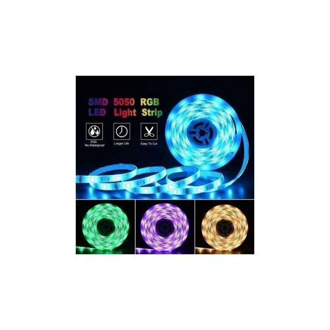 Led Strip Ruban LED Etanche 5M RGB Multicolor AVEC Télécommande sans fil à  prix pas cher