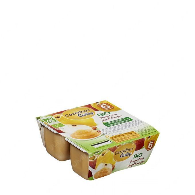 Carrefour Compotes Bebe Bio Des 6 Mois Pomme Coing Sans Sucres Ajoutes 4x100g Prix Pas Cher Jumia Sn