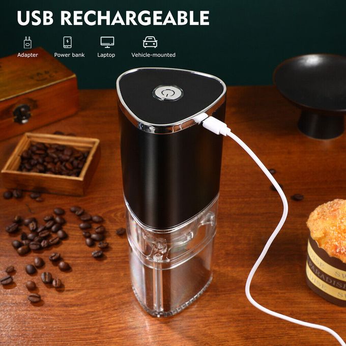 Moulin à café électrique Portable à Fraises Voyage à Domicile USB  Rechargeable sans Fil Mini Moulin à café à cône Automatique [1024]