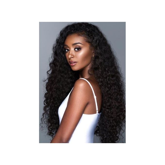 Kora Cheveux  Naturel  Indien Boucle 16 avec Closure  16 1 