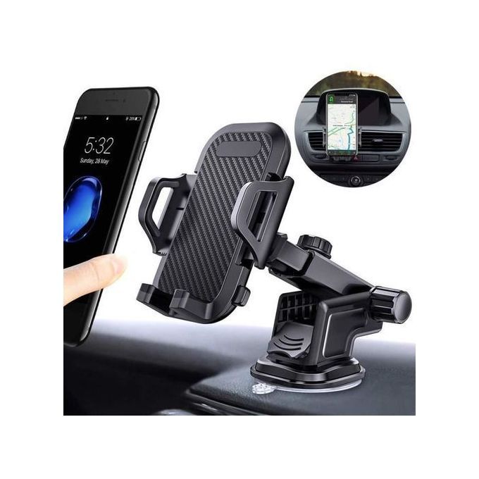 Universel Smartphone montage voiture Support pour téléphone Support  pare-brise Support téléphonique voiture téléphone Mobile accessoires (Gris), ✓ Meilleur prix au Maroc