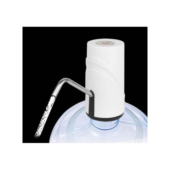 Pompe à Eau Electrique Sans Fil Usb Rechargeable Blanc