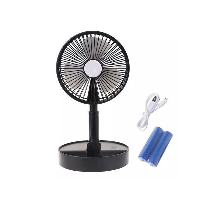 Portable usb rechargeable ventilateur bureau ménage pliable télescopique  ventilateur faible bruit haute autonomie veille mini ventilateur électrique  de 2023 ? $…