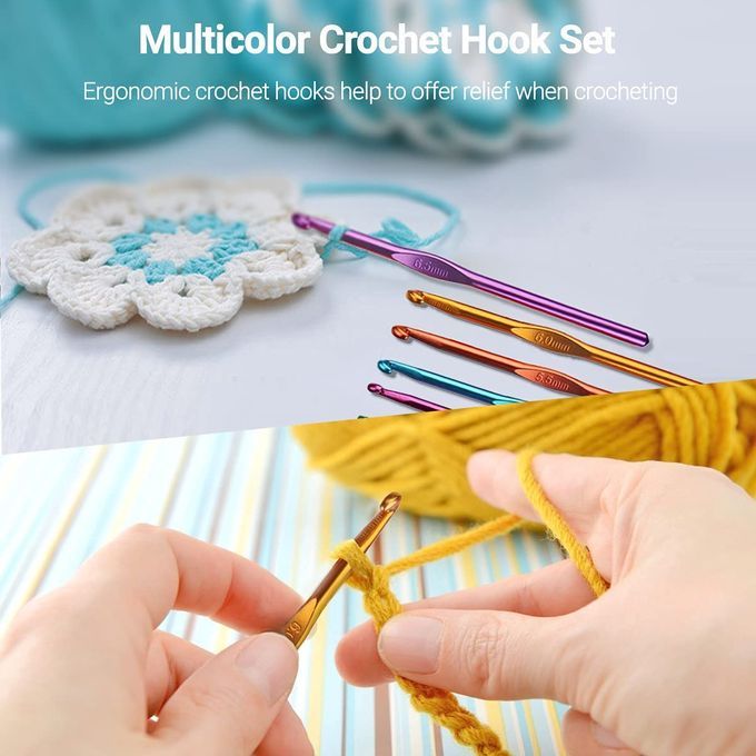 Kit d'aiguilles au crochet 100pcs Crochet Crochets Set Outils à