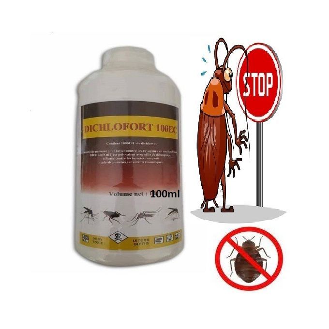 Dichlofort Insecticide Pour Punaise De Lit - Insecte - Cafards 100ml