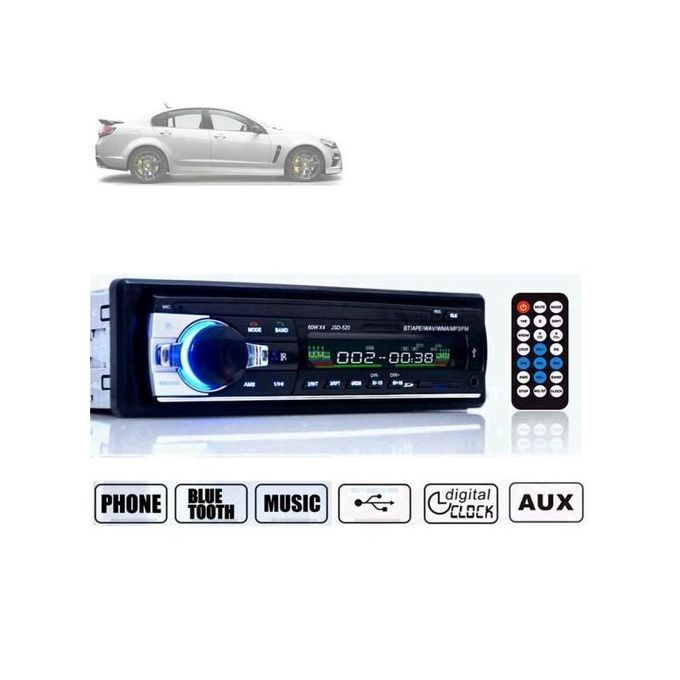AUTORADIO AVEC BLUETOOTH mains libres 2 USB SD Aux FM 7 couleurs 1DIN FM  lecteur MP3 EUR 15,12 - PicClick FR