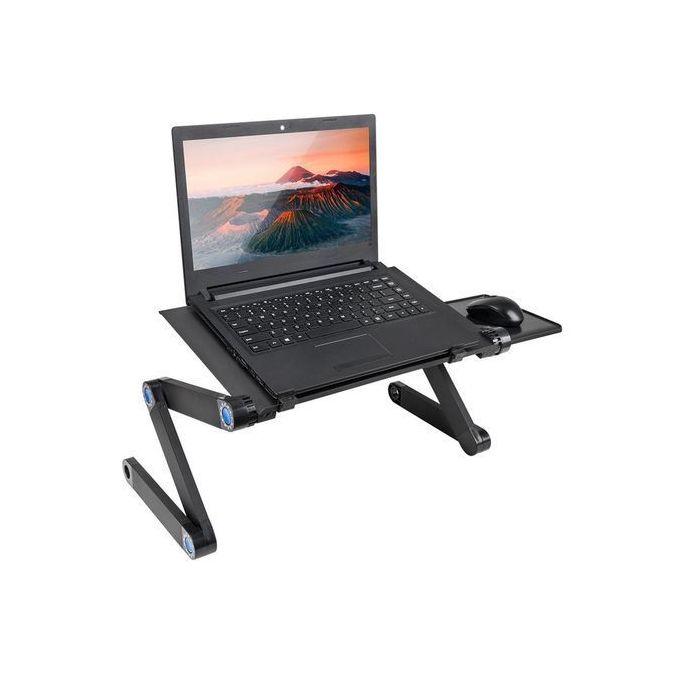 Support PC Table Ordinateur Portable Tablette, Table de Lit Pliable, Laptop  Stand à rotation à 360 Degrés Réglable