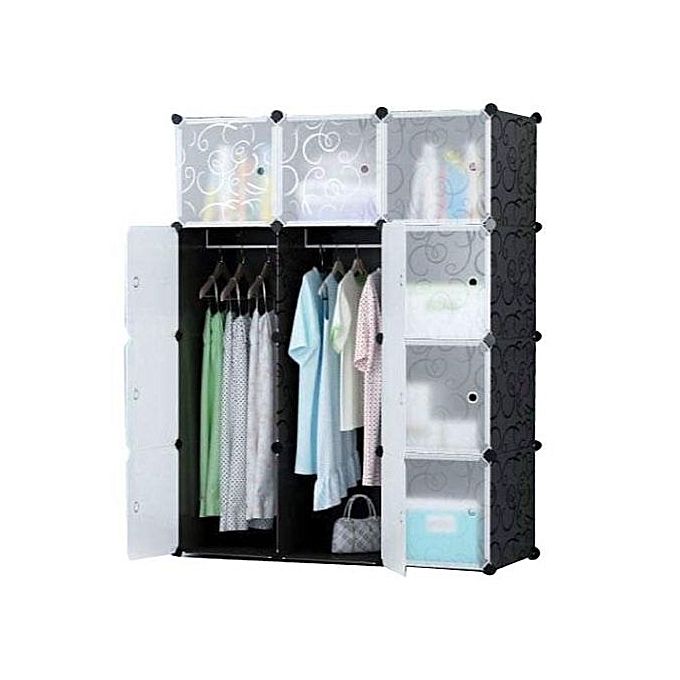 Armoire Démontable 3 Battants en Plastique Elegant GK00293 - Sodishop