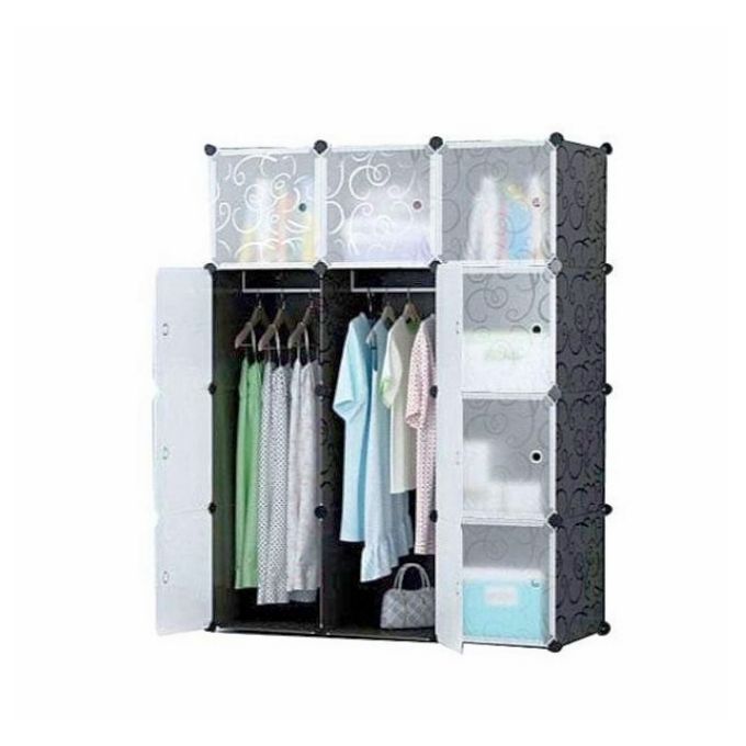 Generic Armoire Rangement Vêtements -Penderie plastique 8 Cube