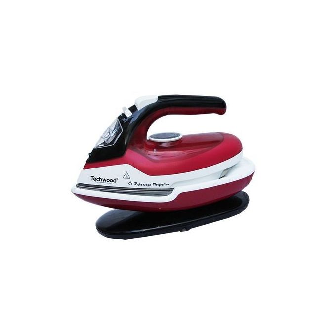 Techwood Fer Repasser Vapeur Sans Fil 2200 W Rouge Blanc