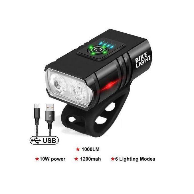Lumière de vélo - VGEBY - Phare USB Rechargeable - Batterie lithium