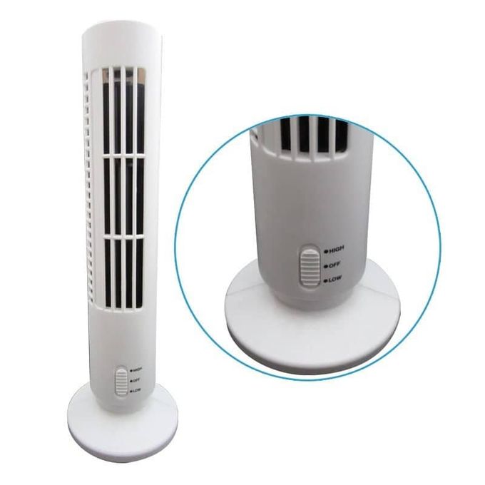 Generic Mini Ventilateur Colonne Silencieux Avec Lampe Port Usb